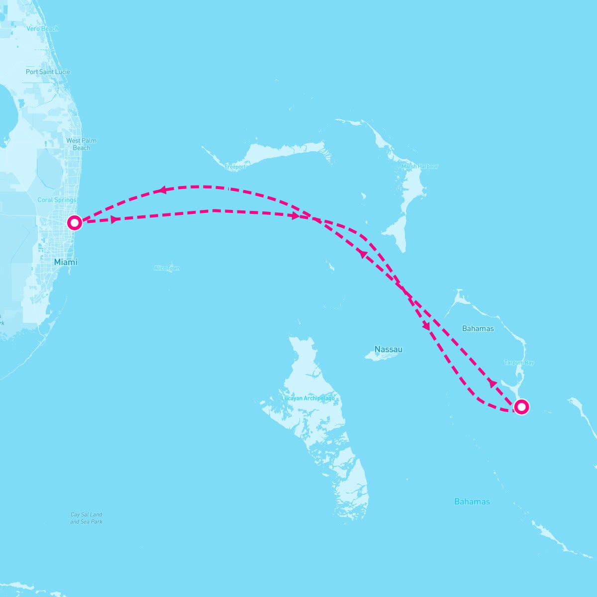 Disney Dream itinerary map for October 30, 2026