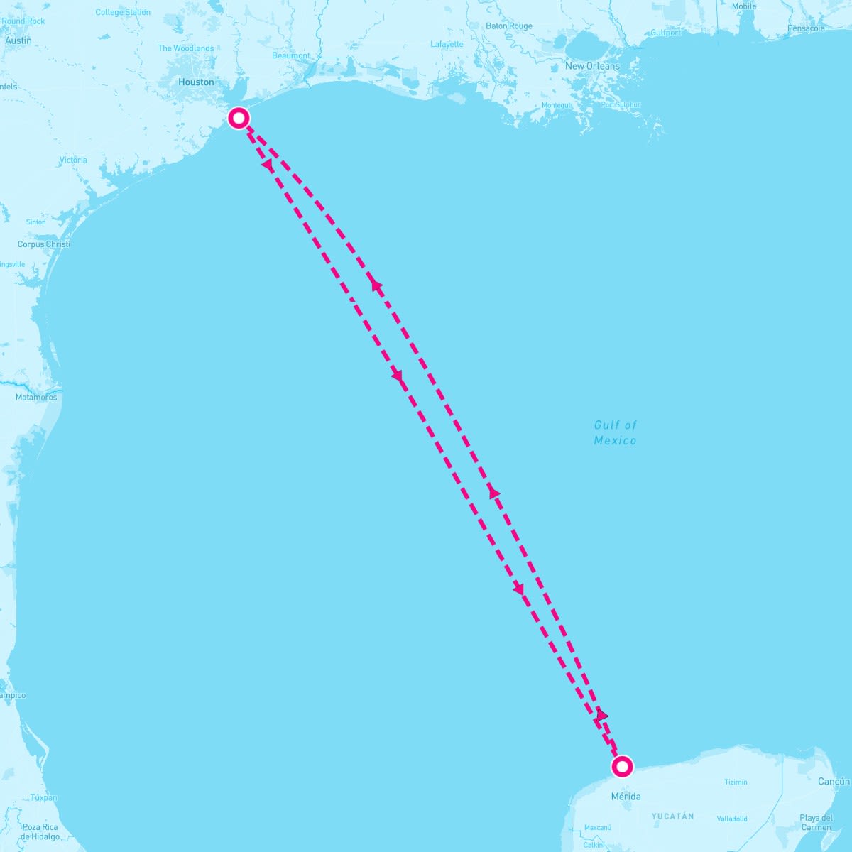 Disney Magic itinerary map for November 24, 2025 (4 nights)