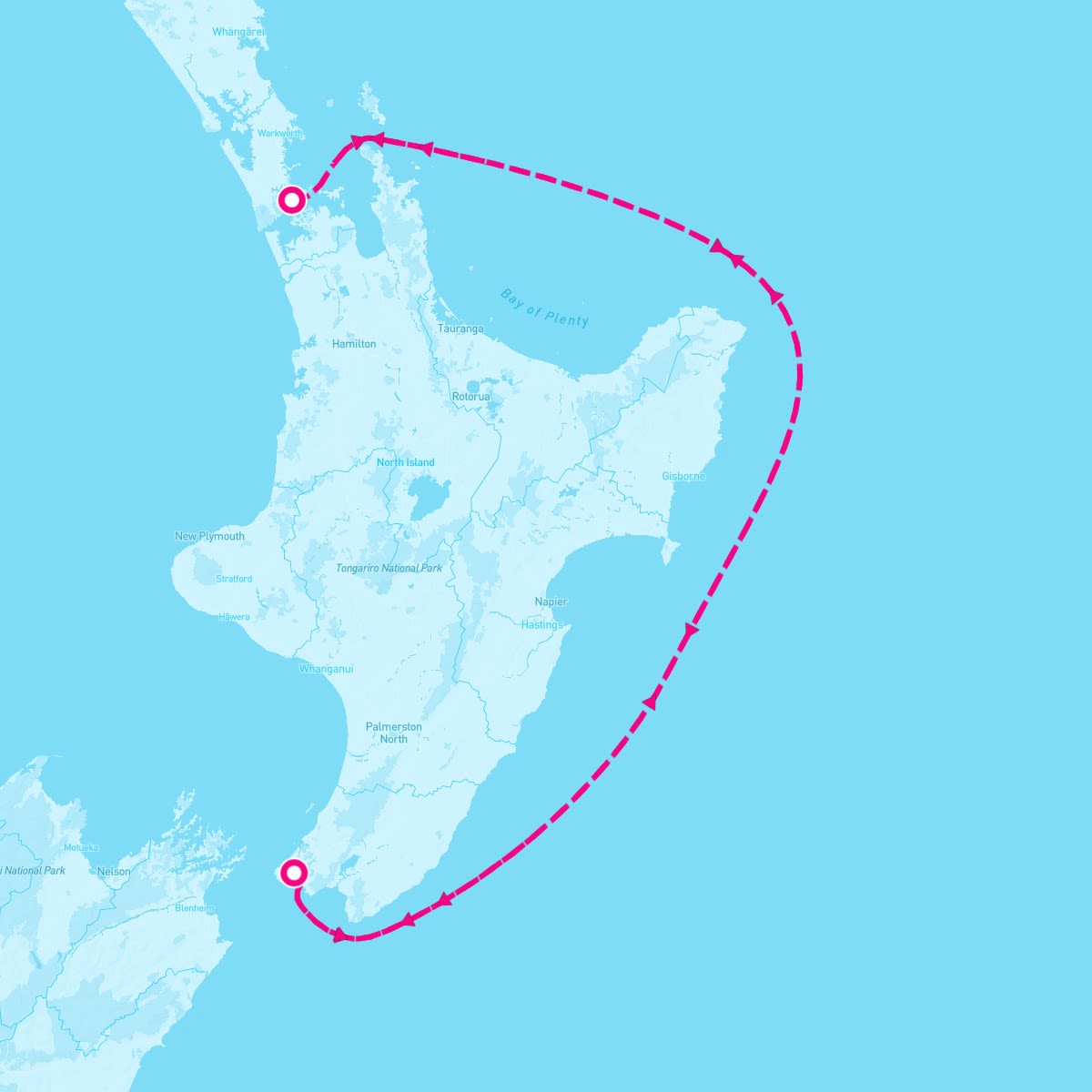 Disney Wonder itinerary map for December 7, 2025 (4 nights)