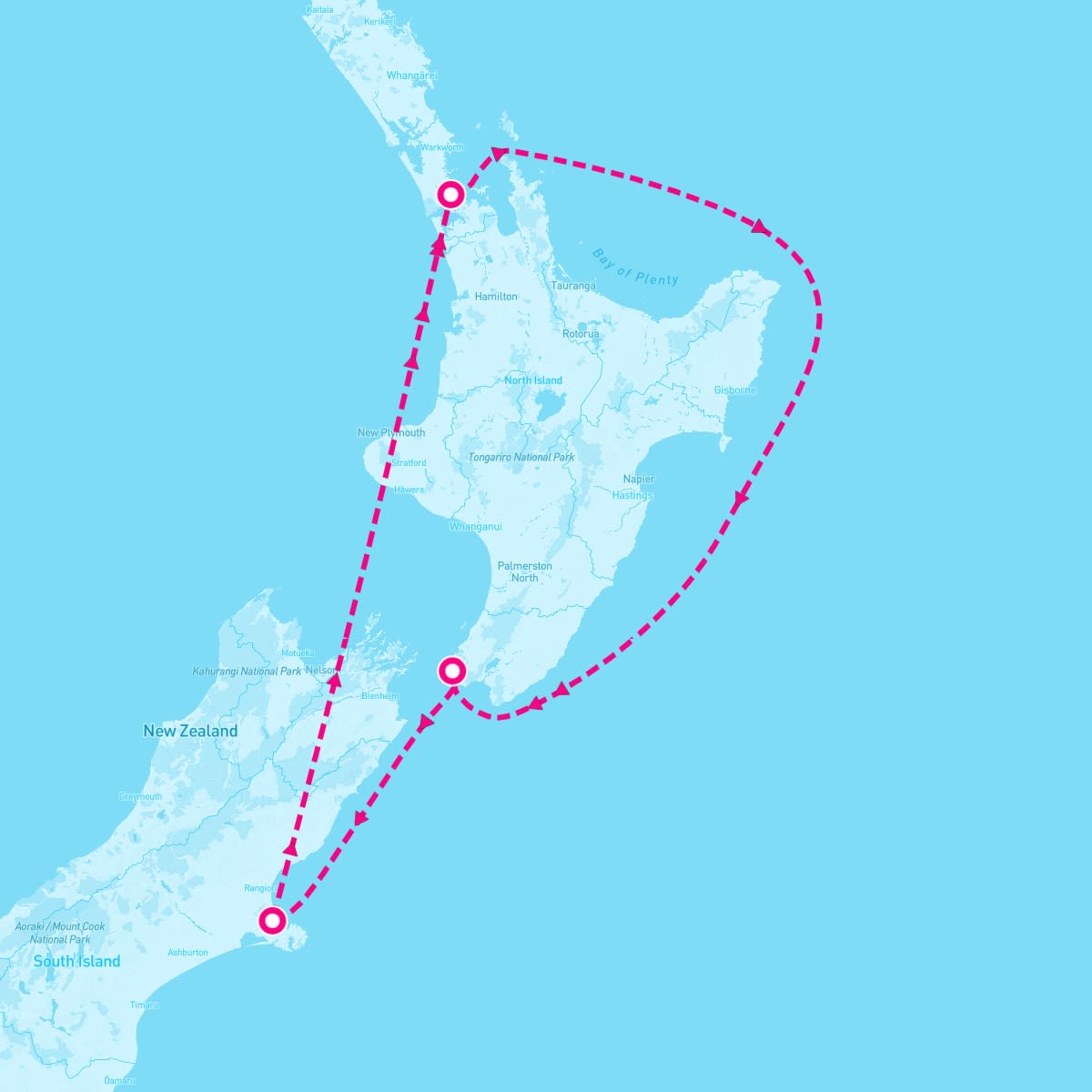 Disney Wonder itinerary map for December 14, 2025