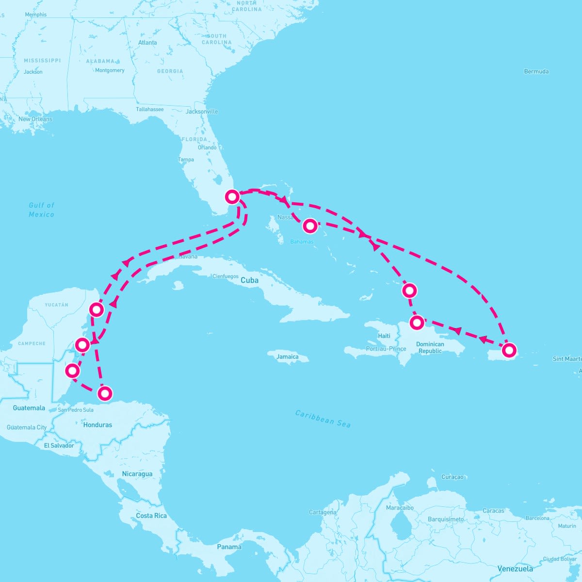 14 Night Caribbean East/West Adventurer (Ft. Lauderdale Roundtrip)