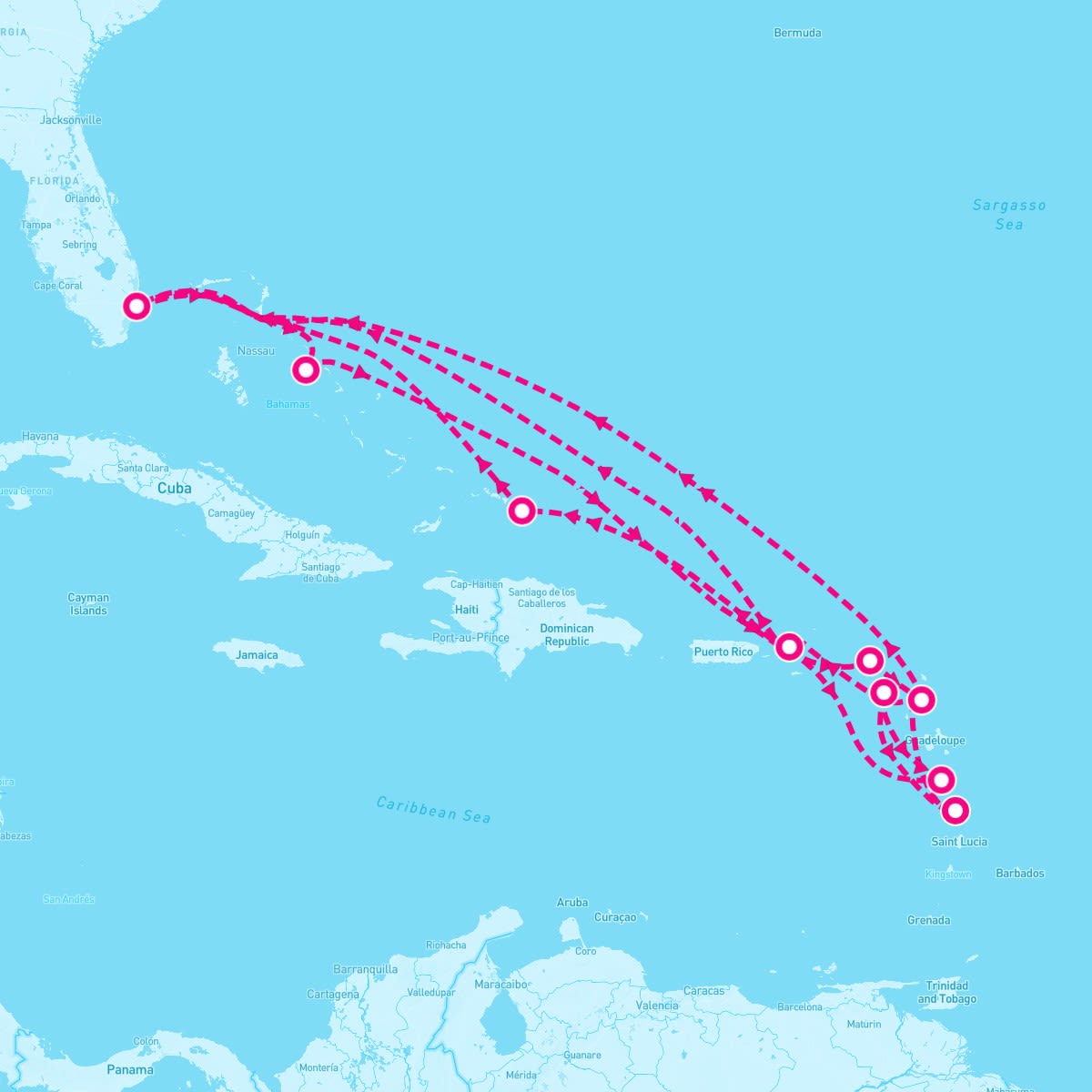 20 Night Caribbean Explorer (Ft. Lauderdale Roundtrip)