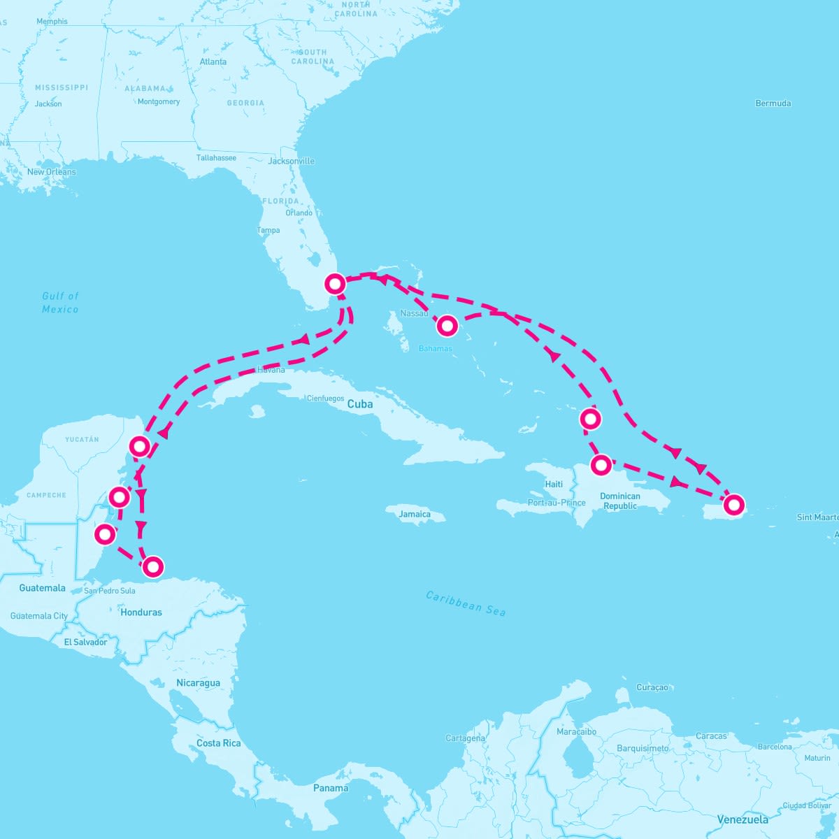 14 Night Caribbean East/West Adventurer (Ft. Lauderdale Roundtrip)