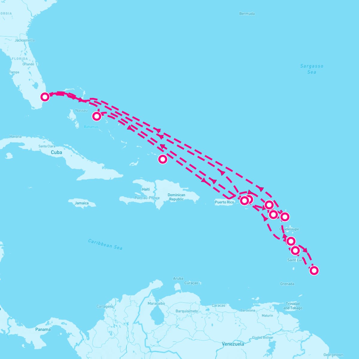20 Night Caribbean Holiday Explorer (Ft. Lauderdale Roundtrip)