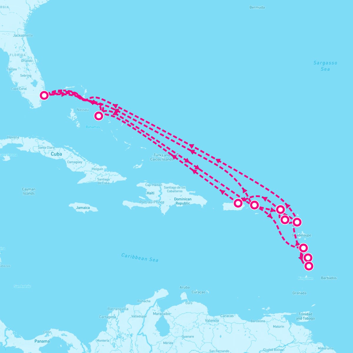 20 Night Caribbean Explorer (Ft. Lauderdale Roundtrip)
