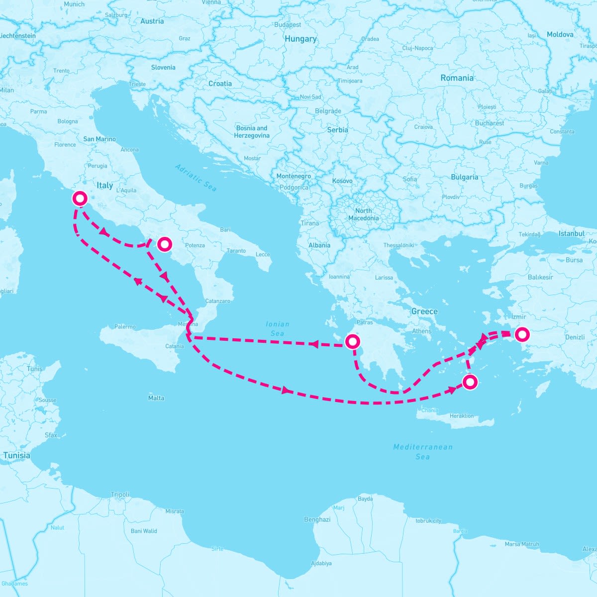 7 Night Mediterranean & Aegean (Rome Roundtrip)