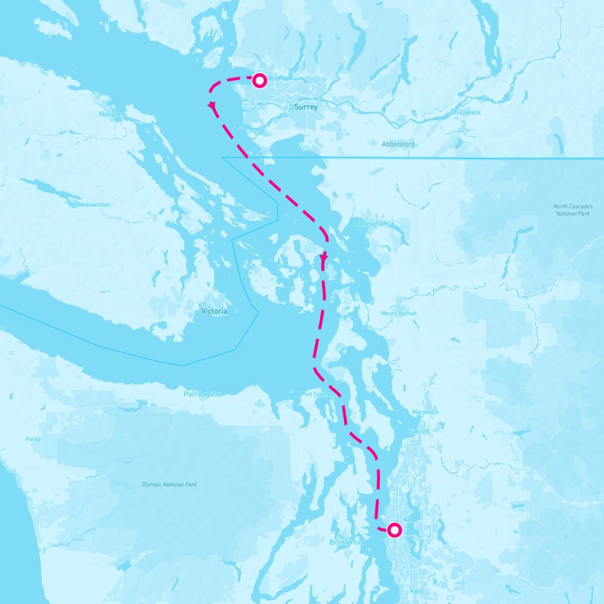 MS Eurodam itinerary map for May 3, 2024 (1 nights)