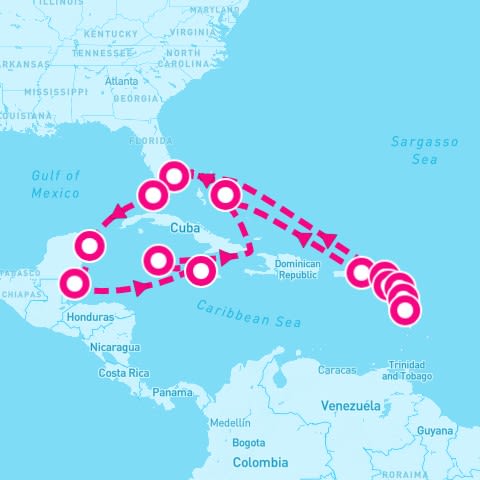 21 Night Eastern Wayfarer/Western Explorer Caribbean Collector (Ft. Lauderdale Roundtrip)