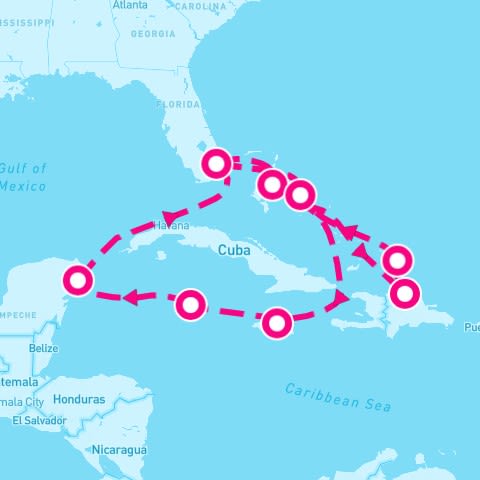 14 Night Western / Tropical Caribbean (Ft. Lauderdale Roundtrip)