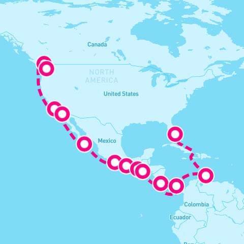 21 Night Panama Canal (Seattle To Ft. Lauderdale)