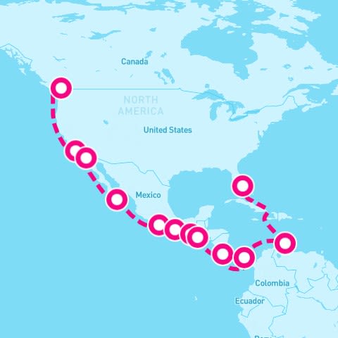 20 Night Panama Canal (Vancouver To Ft. Lauderdale)