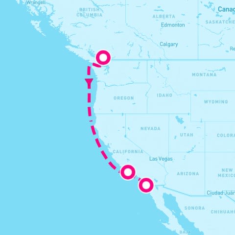 4 Night Pacific Coast (Vancouver To San Diego)