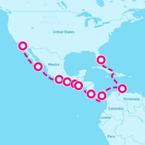 16 Night Panama Canal (San Diego To Ft. Lauderdale)