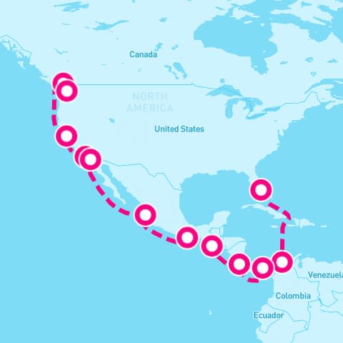 21 Night Panama Canal (Ft. Lauderdale To Seattle)