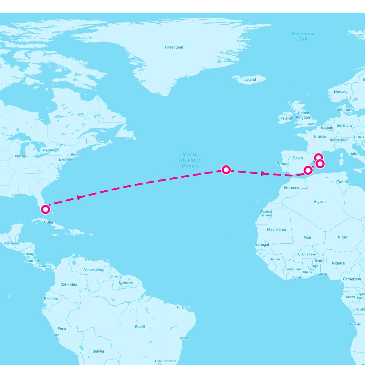 12 Night Spain & Azores Transatlantic (Miami To Barcelona)