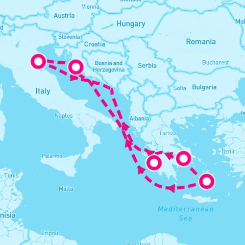 7 Night Greece & Croatia (Ravenna Roundtrip)