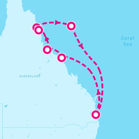 8 Night Queensland (Brisbane Roundtrip)