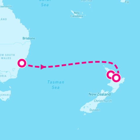 5 Night Australia Seacation (Sydney To Auckland)