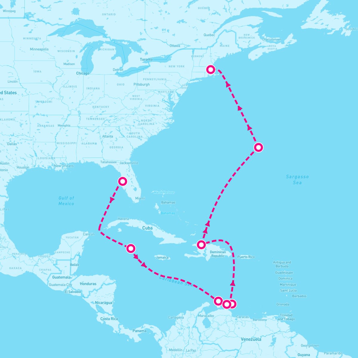 13 Night Southern Caribbean Repositioning (Tampa To Boston)