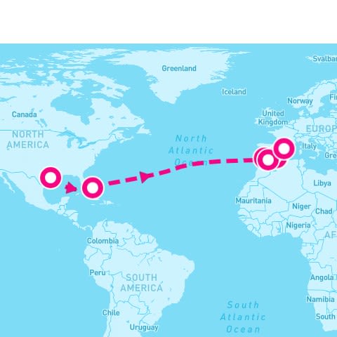 16 Night Transatlantic - Eastbound (Galveston To Barcelona)