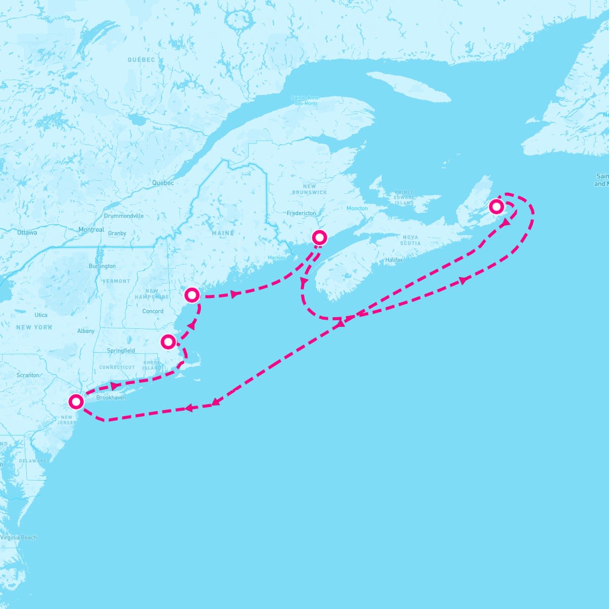 Independence of the Seas itinerary map for September 3, 2026