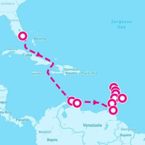 12 Night Radiant Island Dawns (Miami To Bridgetown)