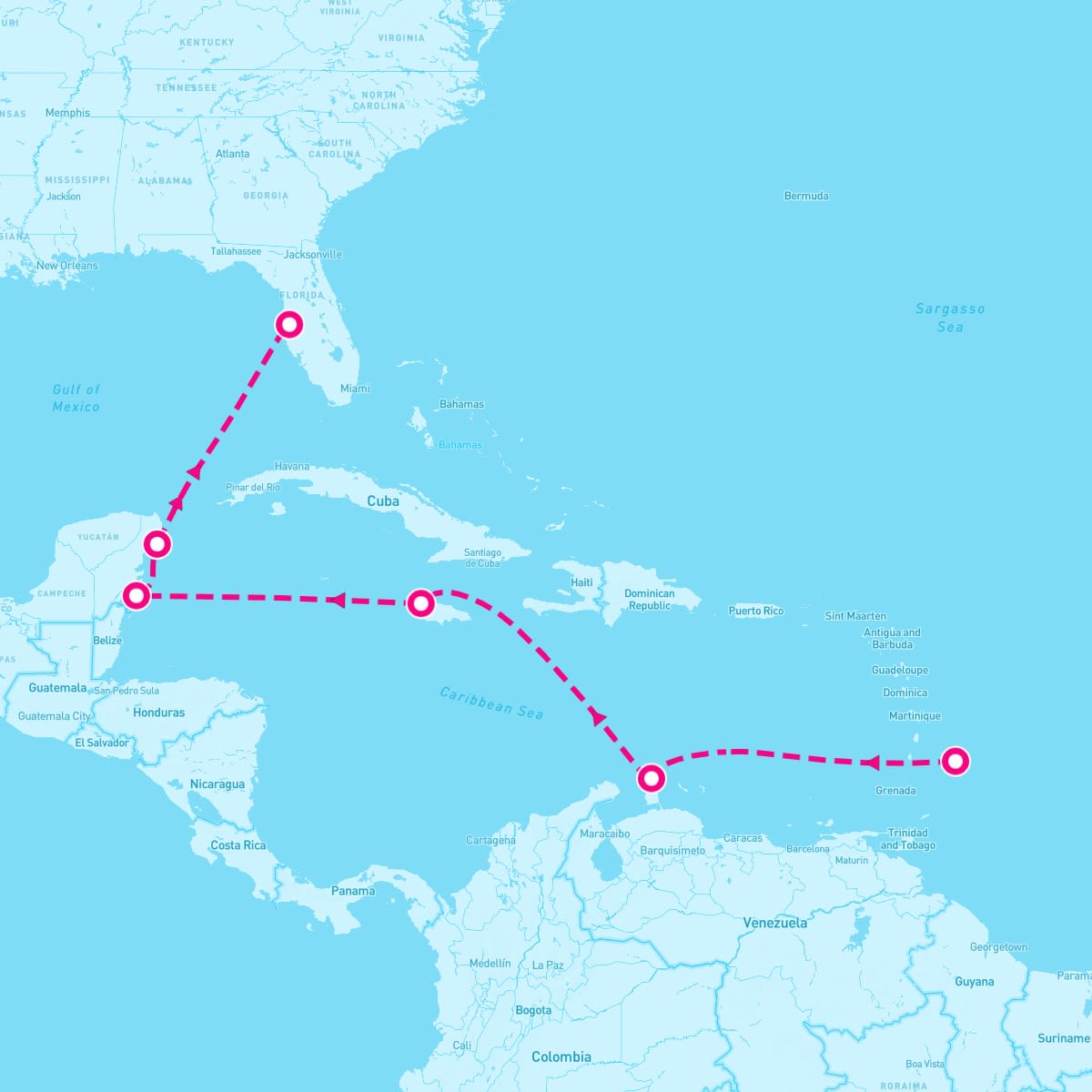 9 Night Tropical Harmony (Bridgetown To Tampa)