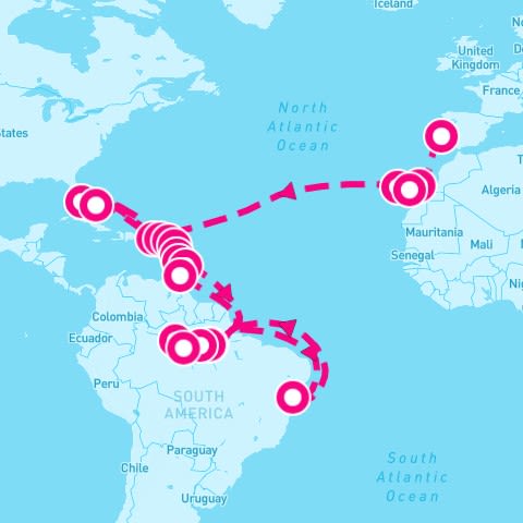 40 Night Amazon & Tropical Isles (Lisbon To Miami)