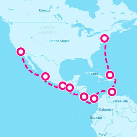 18 Night Panama Canal - Ocean To Ocean (New York To Los Angeles)