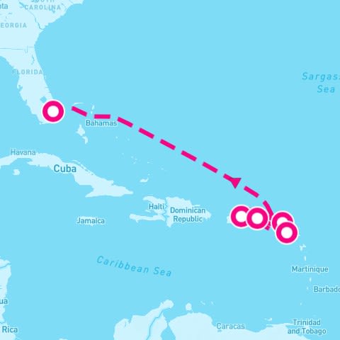 6 Night Eastern Caribbean (San Juan To Ft. Lauderdale)