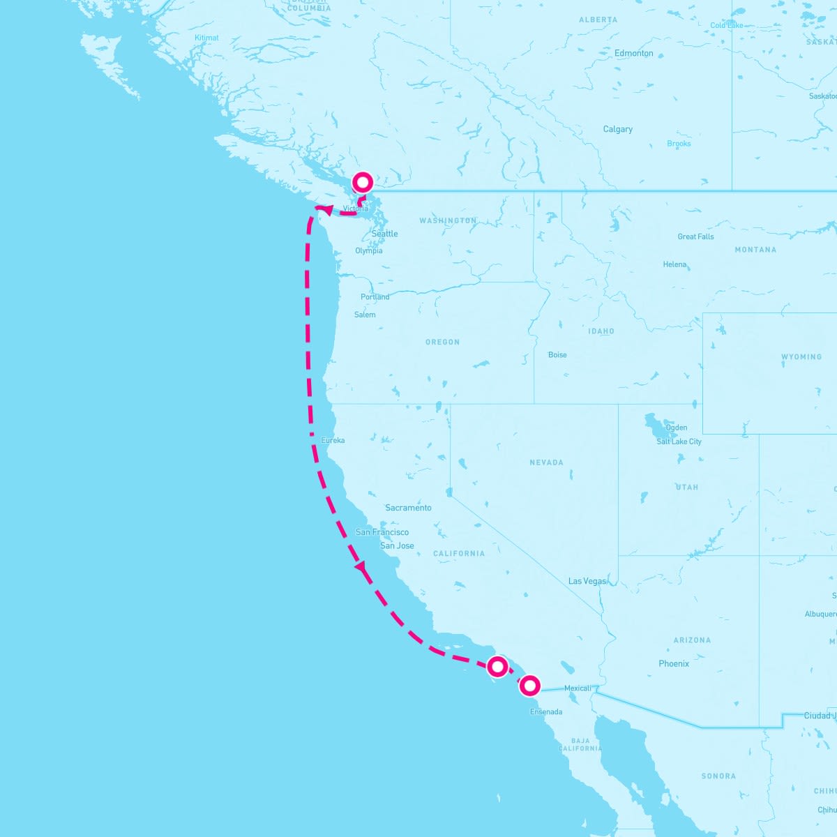MS Koningsdam itinerary map for October 22, 2024 (4 nights)