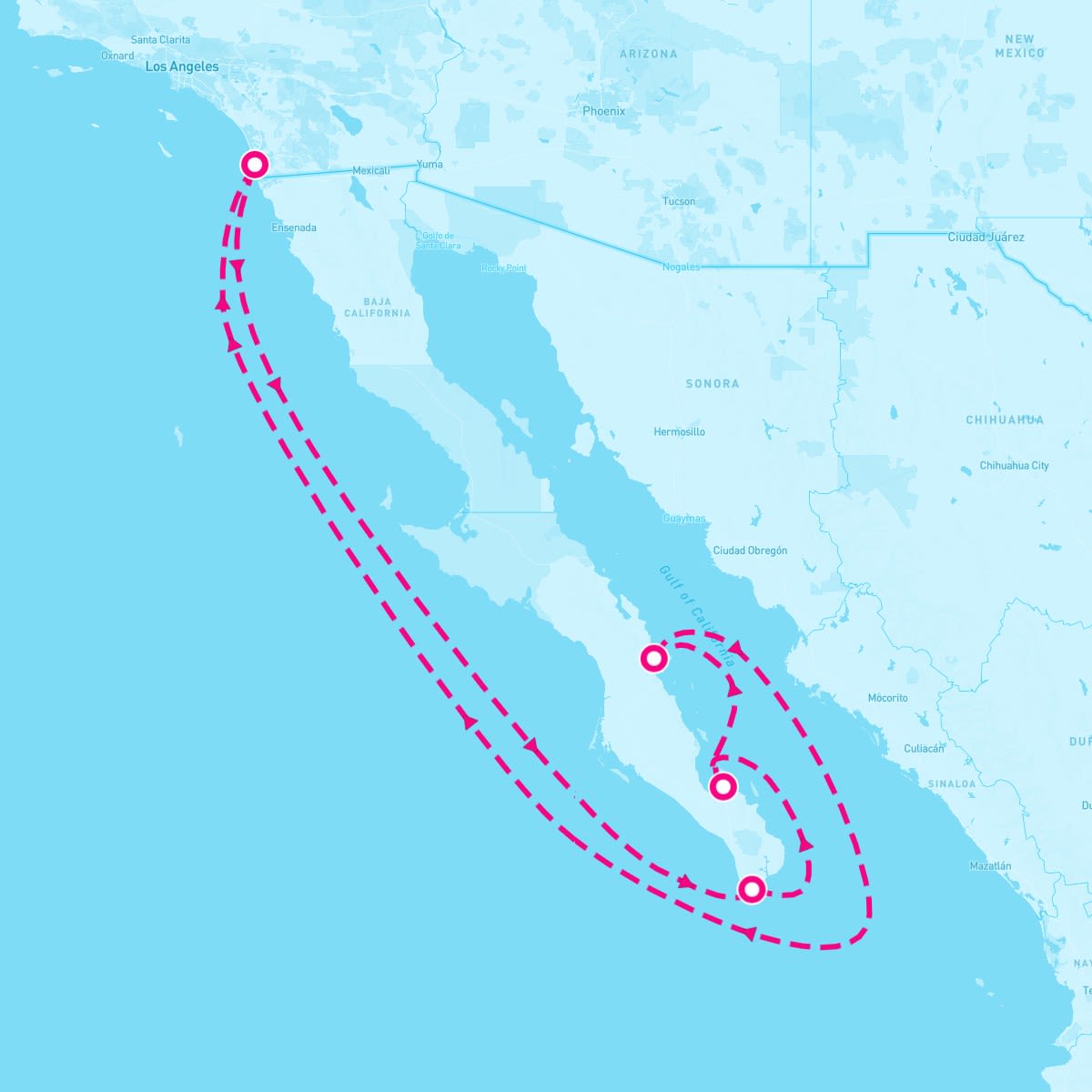 MS Koningsdam itinerary map for January 4, 2025 (7 nights)
