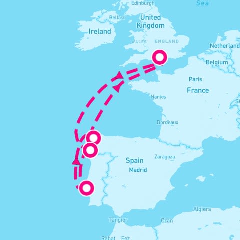 7 Night Spain & Portugal (Southampton Roundtrip)