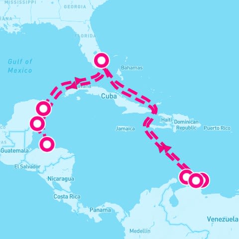 14 Night Caribbean South/West Adventurer (Ft. Lauderdale Roundtrip)