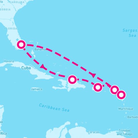 8 Night Eastern Caribbean With St. Kitts Holiday (Ft. Lauderdale Roundtrip)