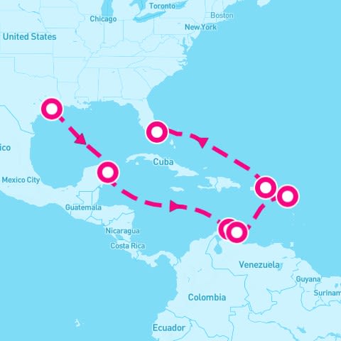 12 Night Southern Caribbean Islander Repositioning (Galveston To Ft. Lauderdale)