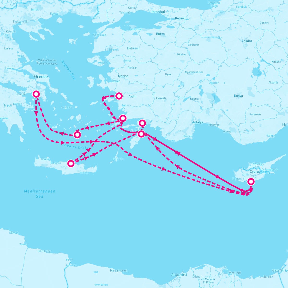 Aegean Gems followed by Grecian Discovery