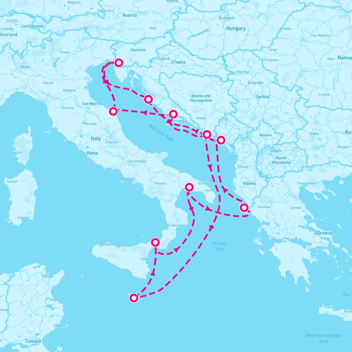 Marella Explorer 2 itinerary map for July 11, 2024 (14 nights)