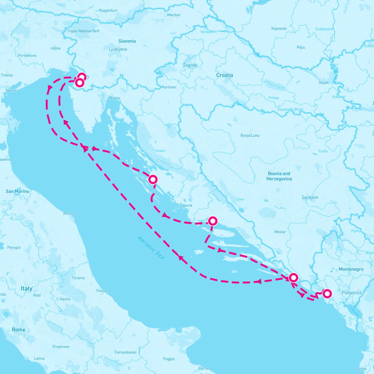 Marella Explorer 2 itinerary map for September 12, 2024 (7 nights)
