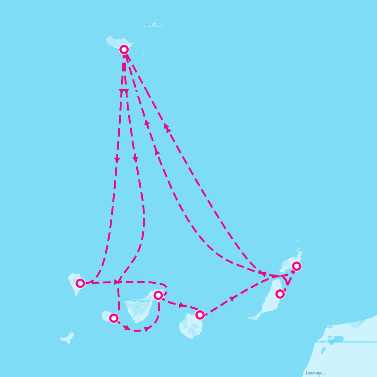 Marella Explorer 2 itinerary map for November 9, 2024 (14 nights)