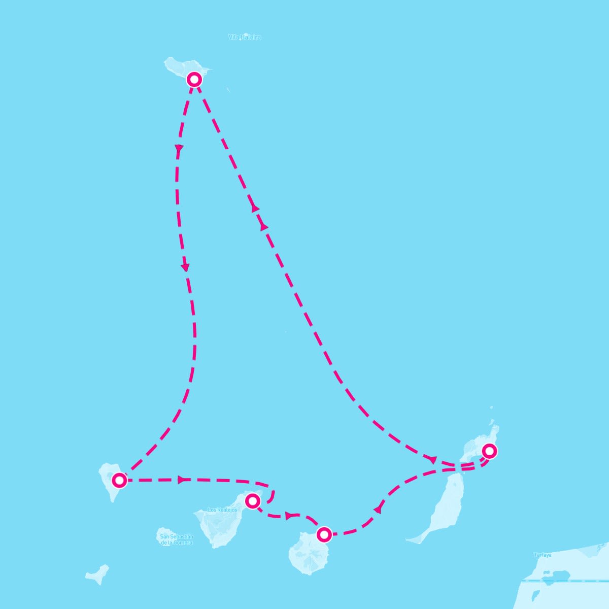 Marella Explorer 2 itinerary map for November 30, 2024 (7 nights)