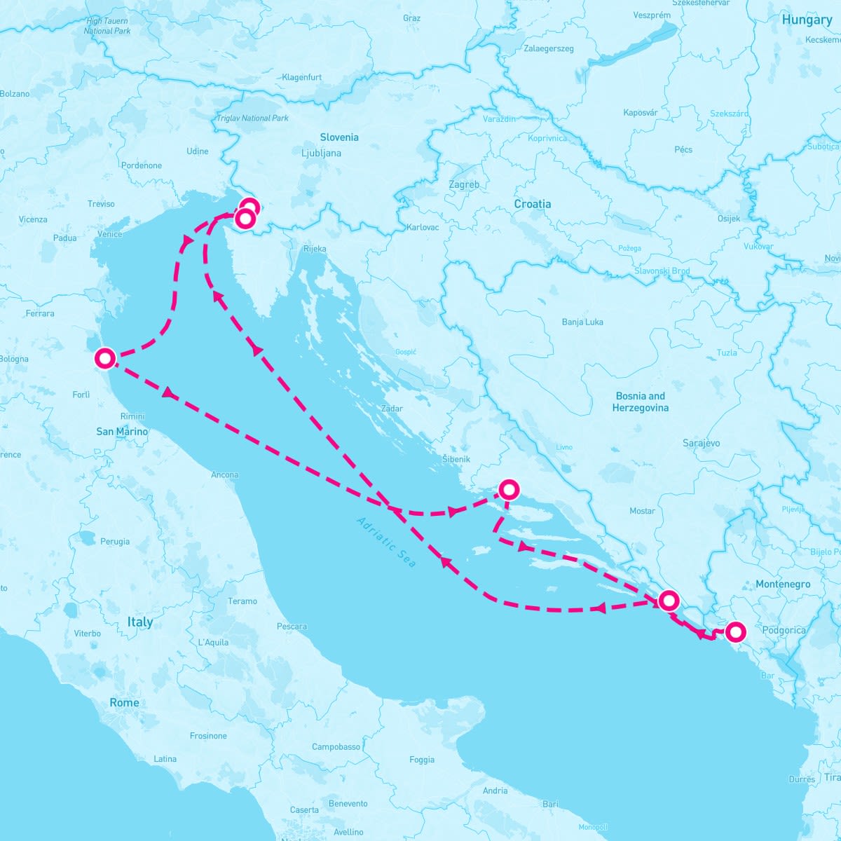 Marella Explorer 2 itinerary map for July 31, 2025 (7 nights)