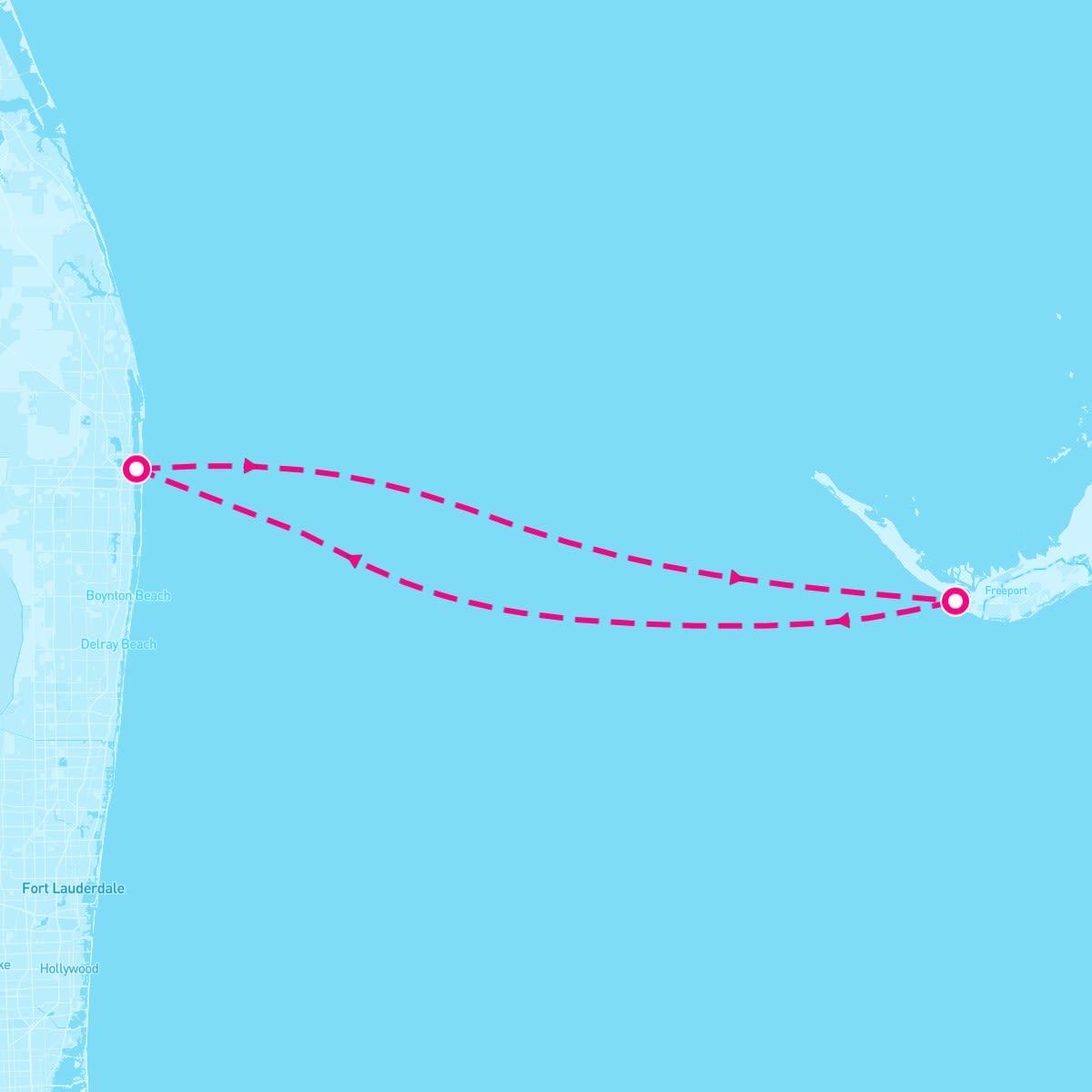 Margaritaville Paradise itinerary map for November 17, 2025 (2 nights)