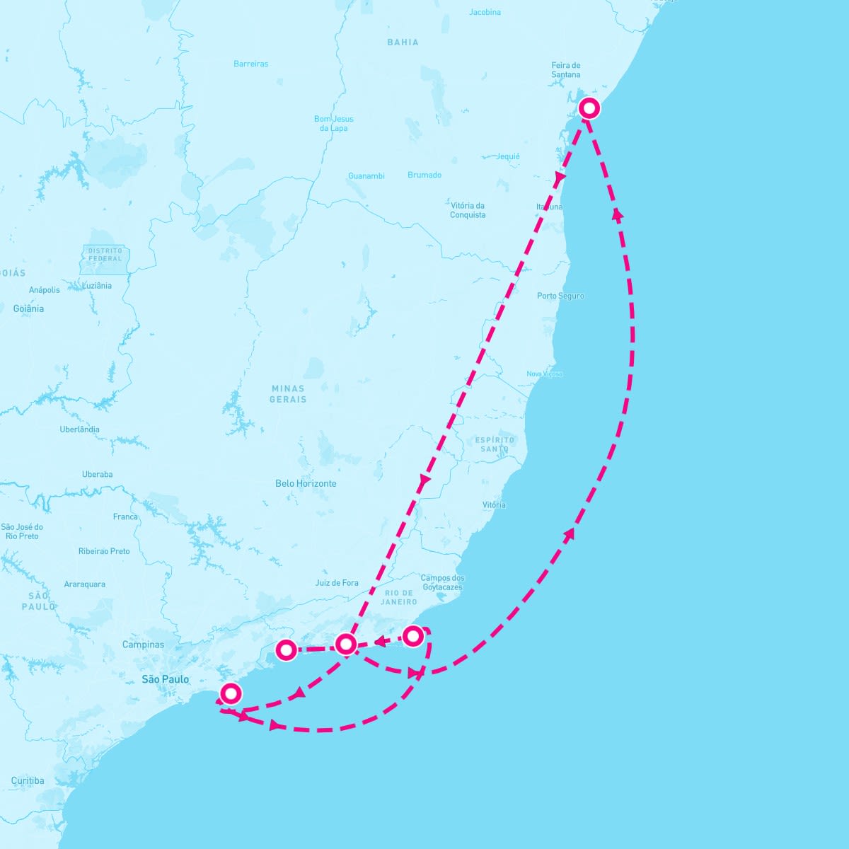 MSC Armonia itinerary map for December 27, 2025 (8 nights)