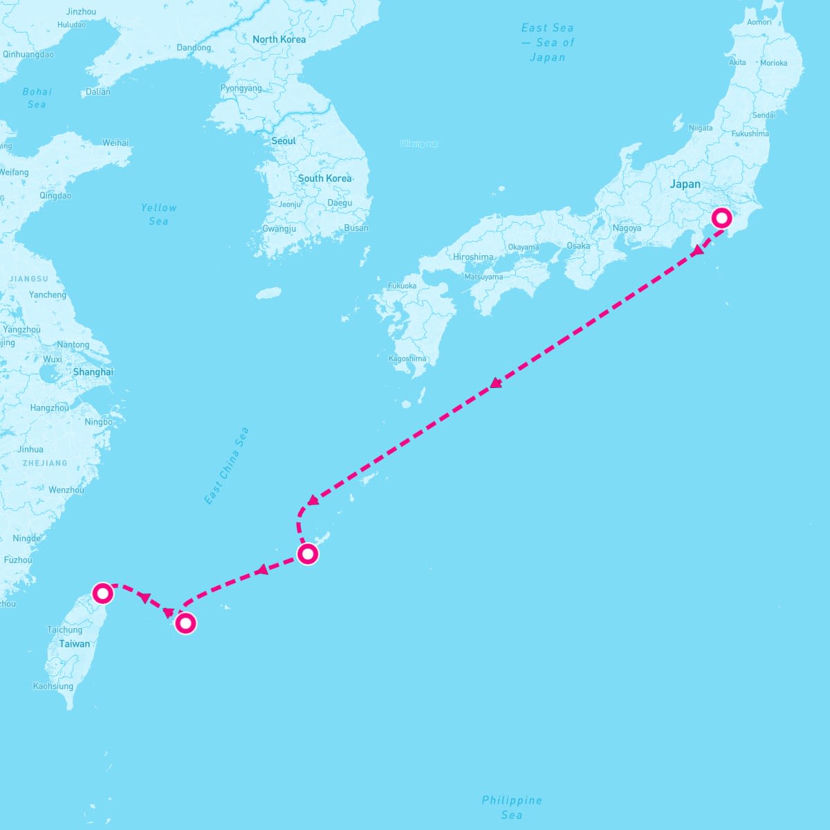 MSC Bellissima itinerary map for June 2, 2024 (6 nights)