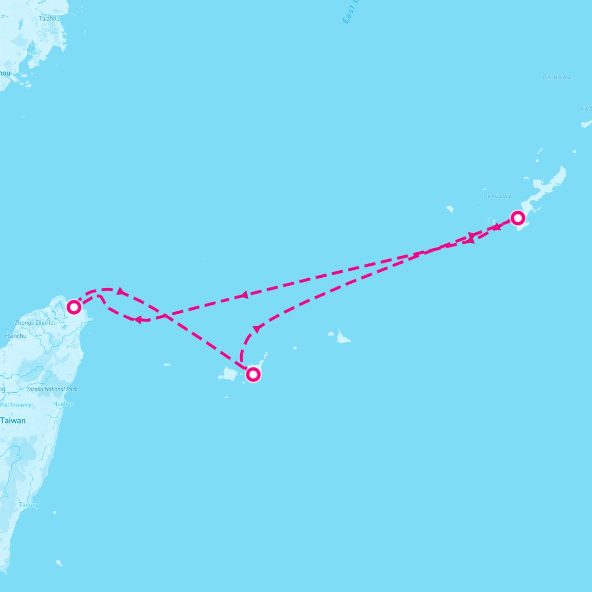 MSC Bellissima itinerary map for November 26, 2024 (3 nights)