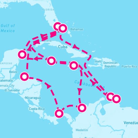 21 Night Caribbean & Bahamas (Miami Roundtrip)