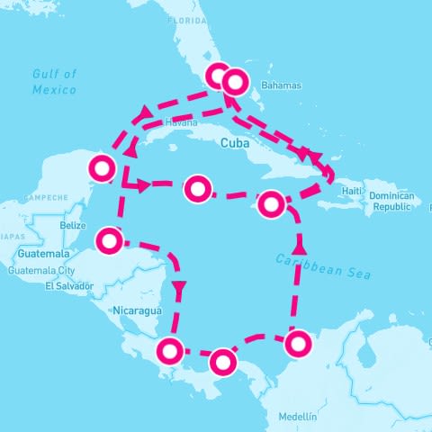 18 Night Caribbean & Bahamas (Miami Roundtrip)