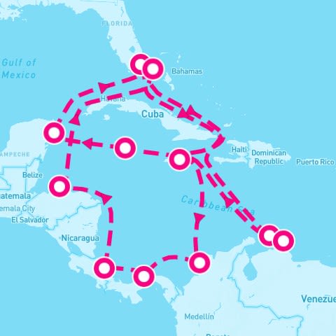 21 Night Caribbean & Bahamas (Miami Roundtrip)