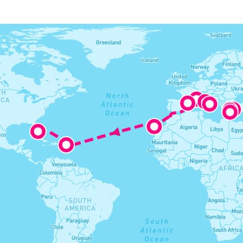 18 Night Msc Grand Voyages (Miami To Rome)